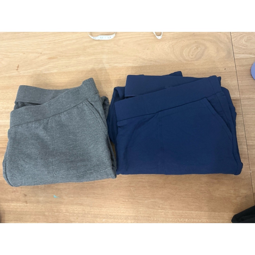 Torrid Fleece Lined Leggings Lot of 2 Size 3 Gray Navy Blue Pockets Plus 3X